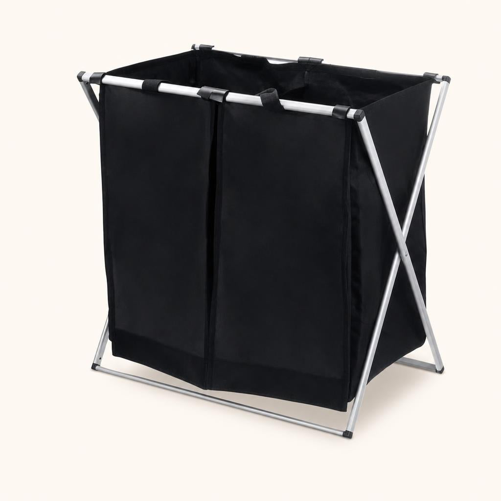 Canasto de ropa sucia doble plegable