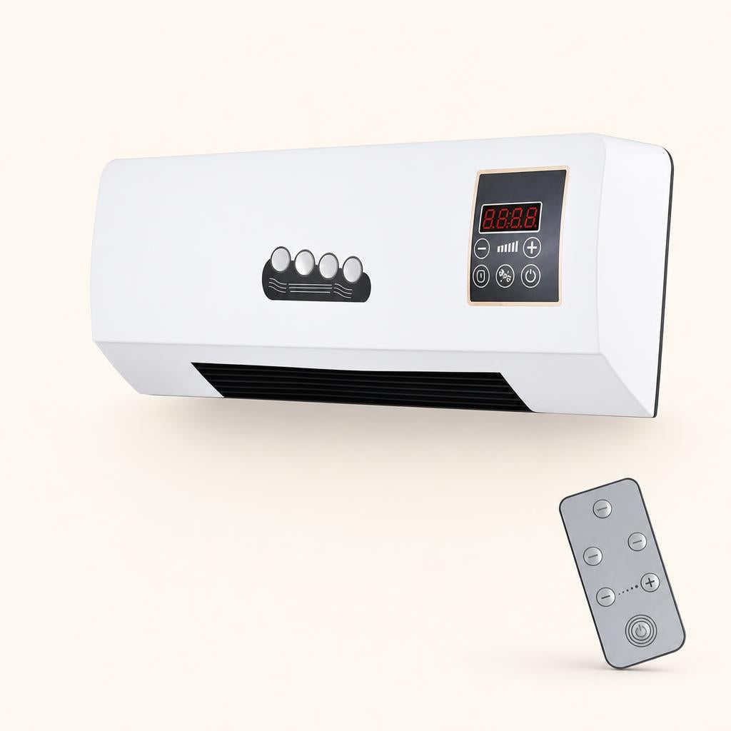 Climatizador de pared 2 en 1 con control remoto