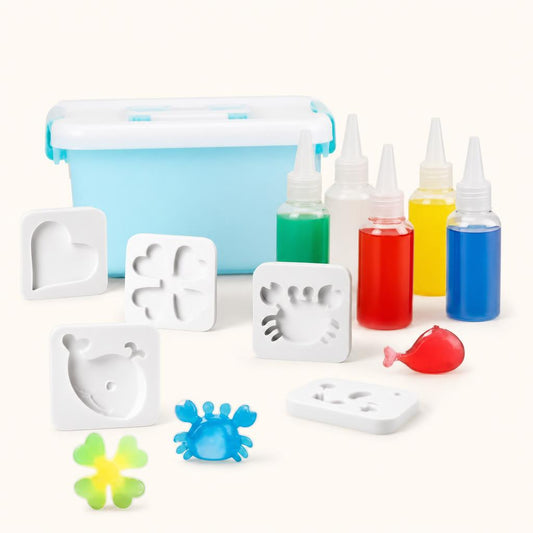 Kit Magic Water Elf con geles de colores y moldes