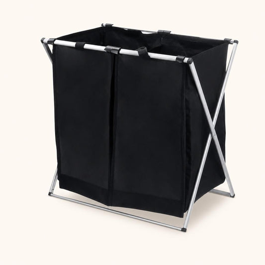 Canasto de ropa sucia doble plegable