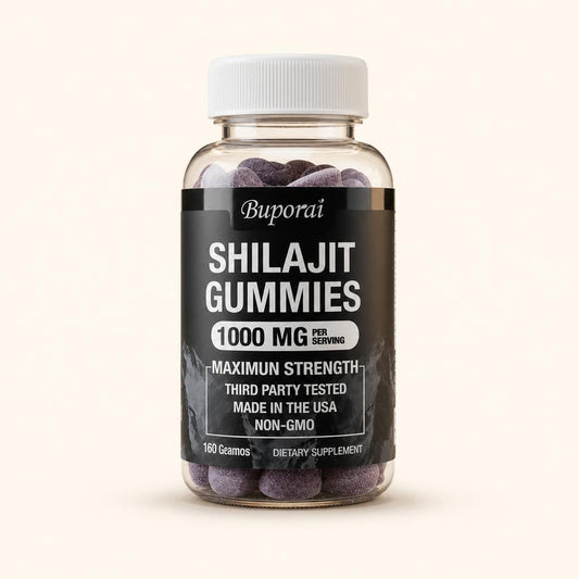 Frasco de gomitas de shilajit sabor frambuesa y sandía