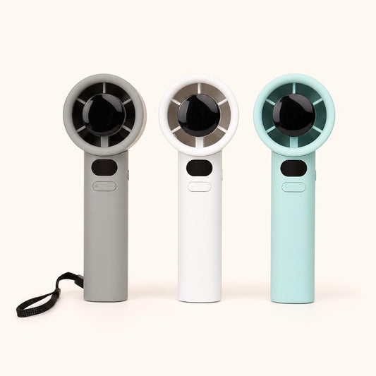 Mini ventiladores turbo recargables en tres colores